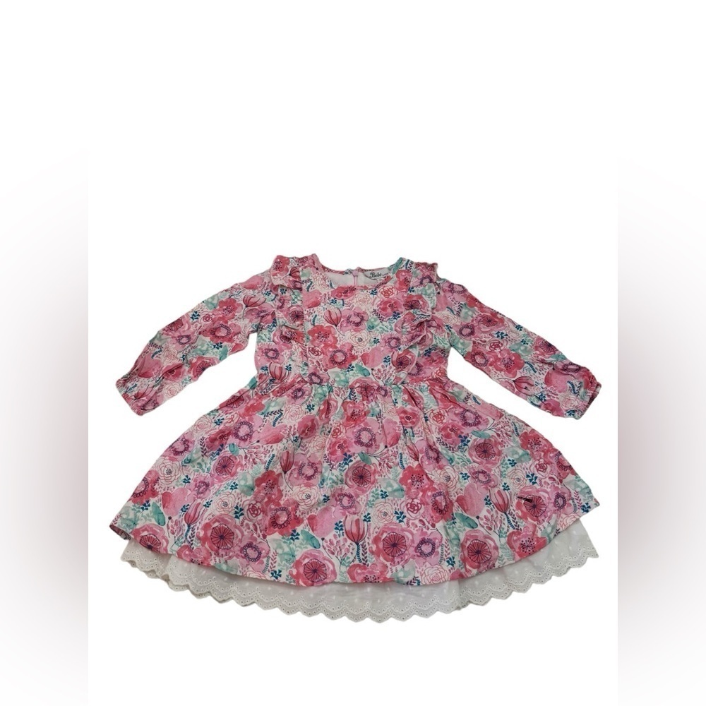 Bebe by Minihaha Melita Long Sleeve Print Dress 18 Months